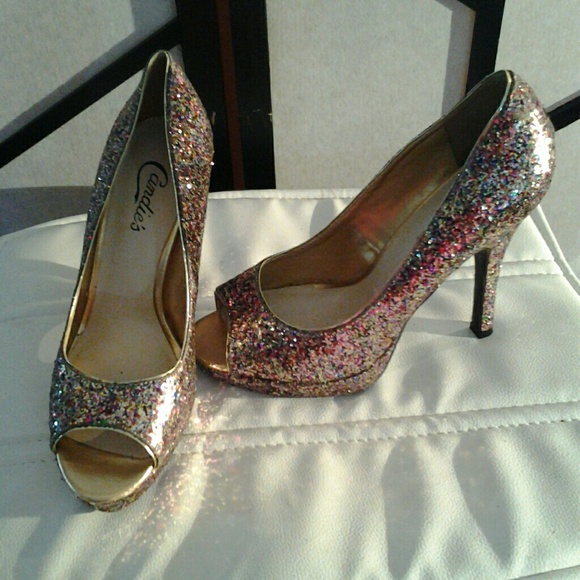Candie's Shoes - Candie's Multicolor Glitter High Heel Shoe